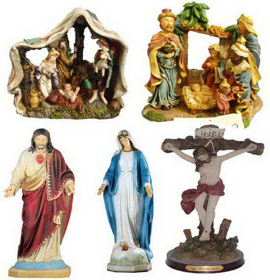 custom resin religion statue set souvenir gift