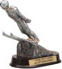 custom resin skiing sport trophy award souvenir gift