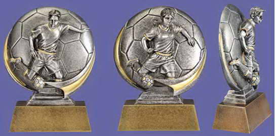 custom resin soccer trophy resin tatue resin crafts souvenir gift