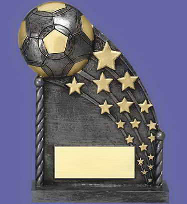 custom resin soccer trophy resin tatue resin crafts souvenir gift