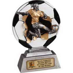 custom resin soccer trophy resin tatue resin crafts souvenir gift