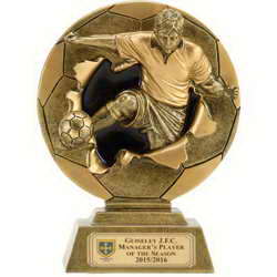 custom resin soccer trophy resin tatue resin crafts souvenir gift