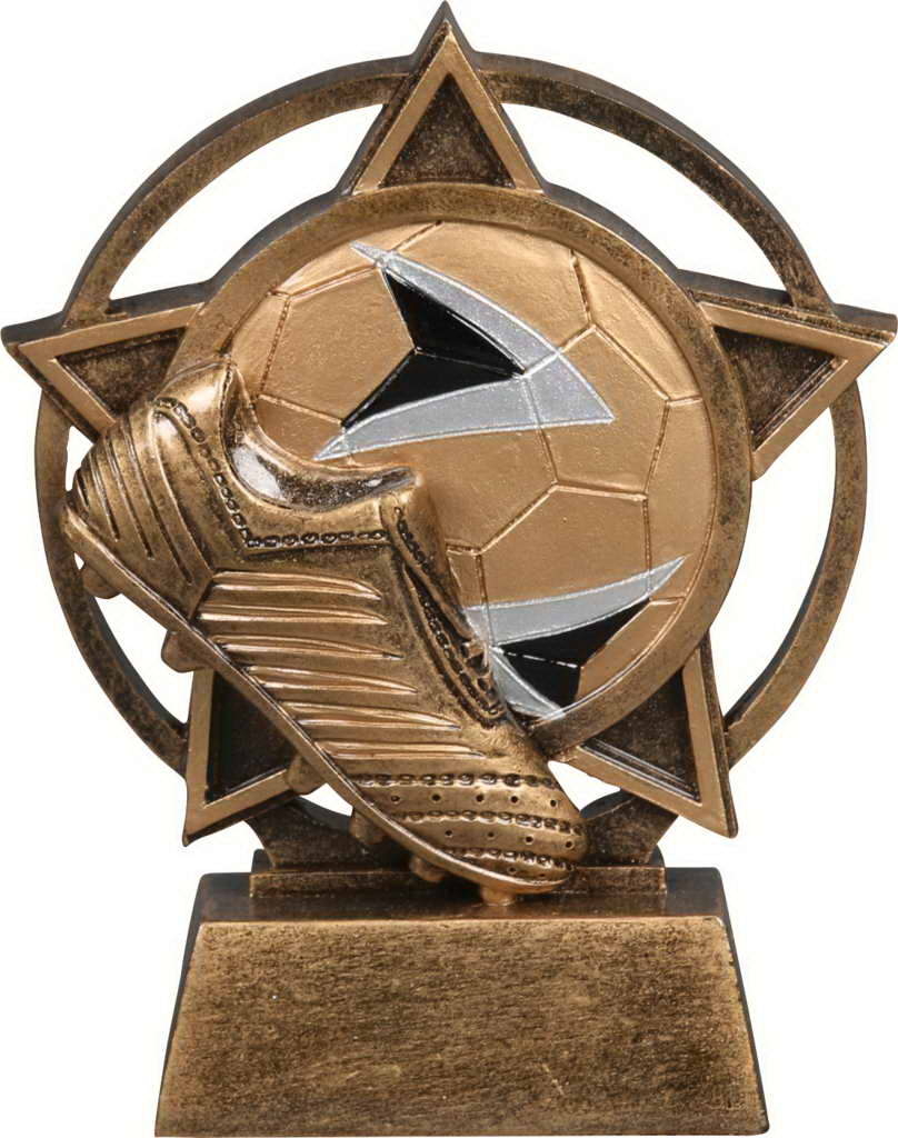 custom resin soccer trophy resin tatue resin crafts souvenir gift