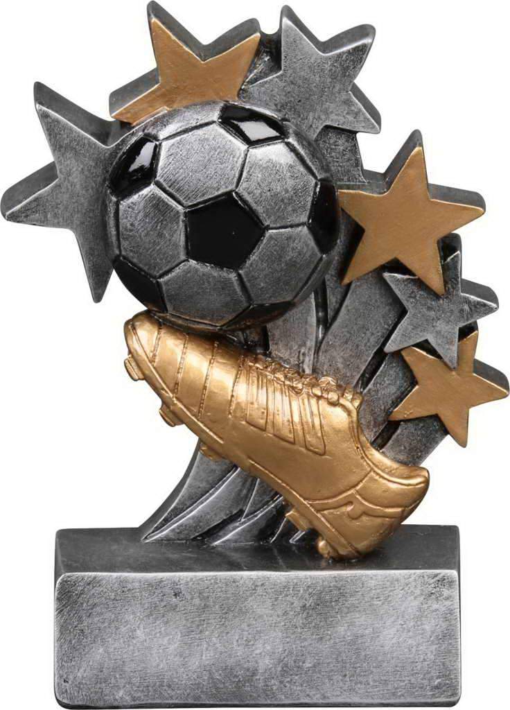 custom resin soccer trophy resin tatue resin crafts souvenir gift