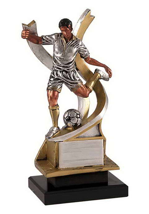 custom resin soccer trophy resin tatue resin crafts souvenir gift