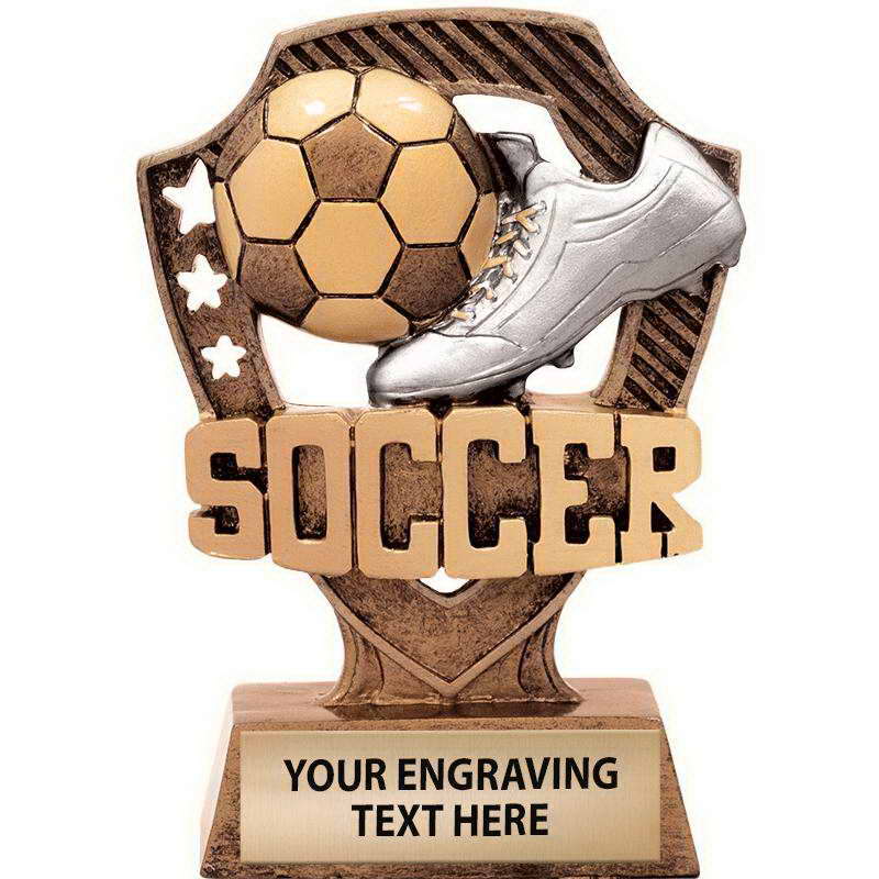 custom resin soccer trophy resin tatue resin crafts souvenir gift