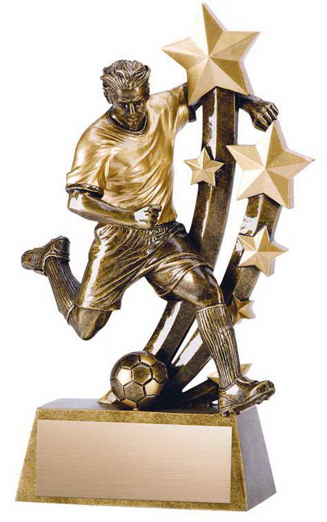 custom resin soccer trophy resin tatue resin crafts souvenir gift