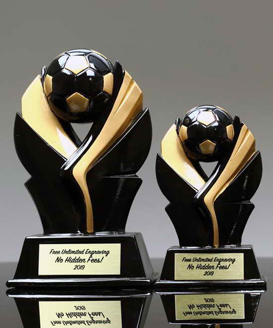 custom resin soccer trophy resin tatue resin crafts souvenir gift