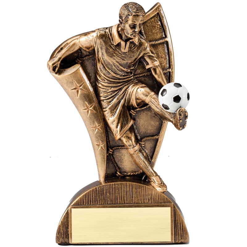 custom resin soccer trophy resin tatue resin crafts souvenir gift