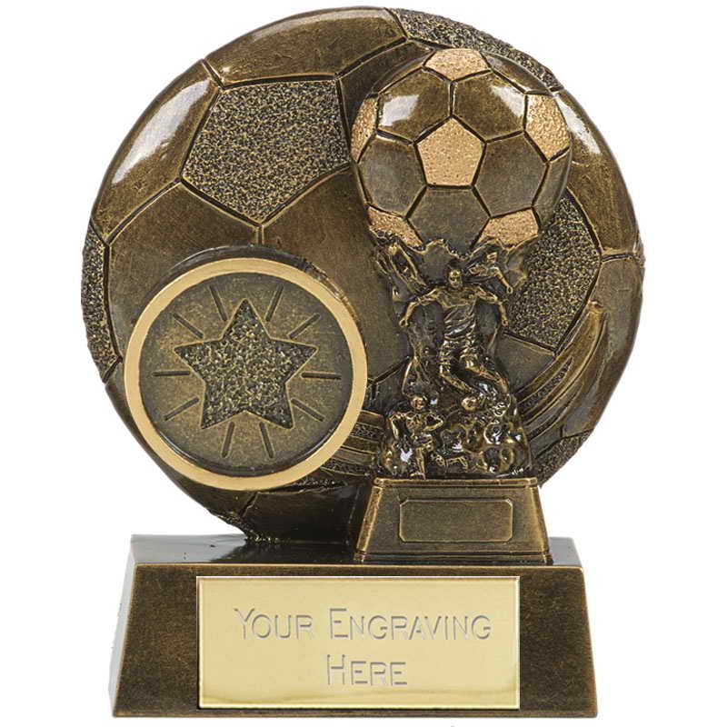 custom resin soccer trophy resin tatue resin crafts souvenir gift
