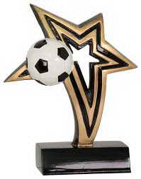 custom resin soccer trophy resin tatue resin crafts souvenir gift