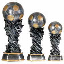 custom resin soccer trophy resin tatue resin crafts souvenir gift