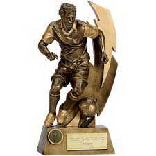 custom resin soccer trophy resin tatue resin crafts souvenir gift