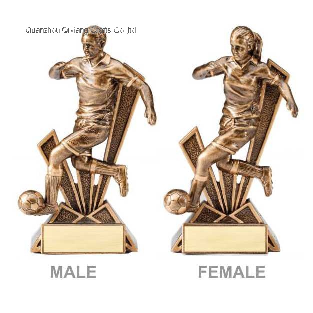 resin soccer action figure