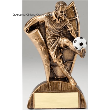 new design resin soccer souvenir sport award