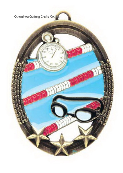 custom swimming sport metal medal