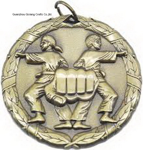 custom karate sport metal medal