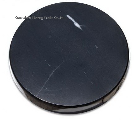 custom black marble base