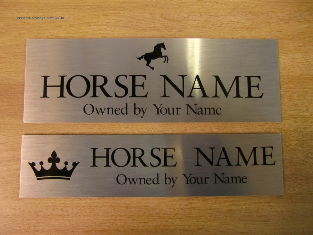 custom plastic name plate