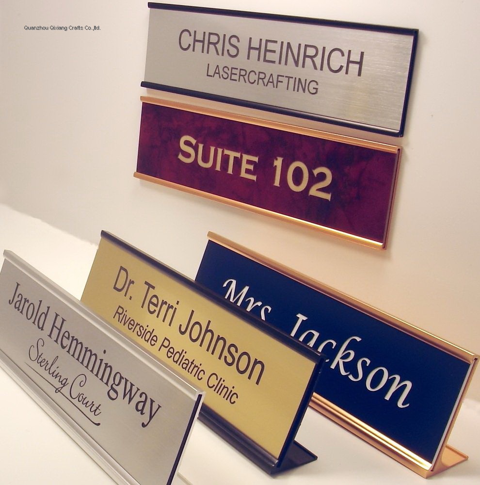 custom plastic name plate