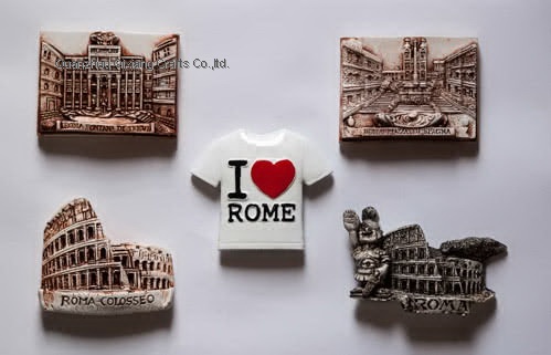 custom roma polyresin fridge magnet
