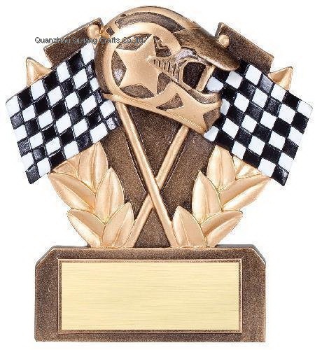 custom resin racing trophy award