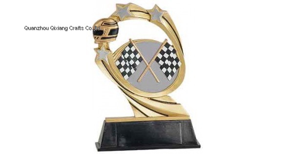 souvenir custom 3d resin kart racing trophy award