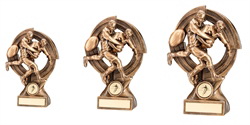 custom polyresin rugby trophy award