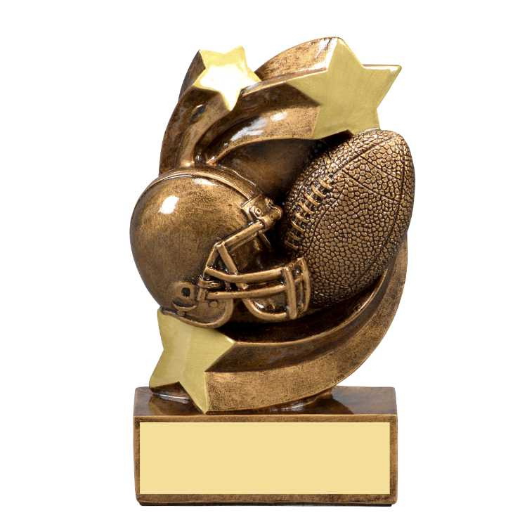 custom resin rugby trophy award