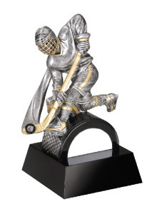 custom resin ice hockey figure trophy sport award