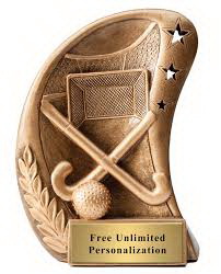 Hot design custom resin ice hockey figure trophy sport award