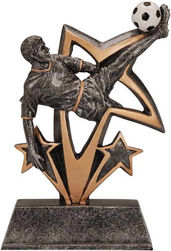 resin soccer trophy custom sport awards