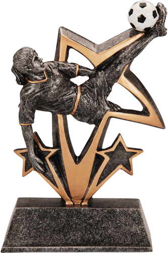 resin soccer trophy custom sport awards