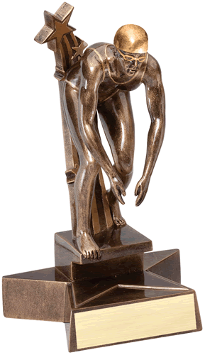 resin swimming trophy custom sport awards