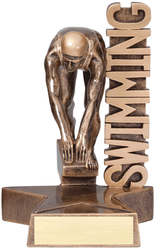 resin swimming trophy custom sport awards
