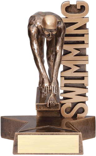 resin swimming trophy custom sport awards