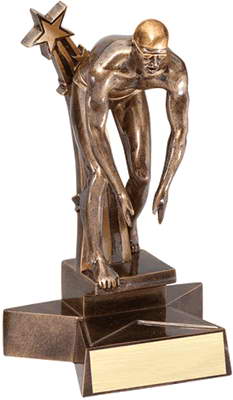 resin swimming trophy custom sport awards