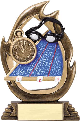 resin swimming trophy custom sport awards