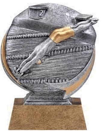 resin swimming trophy custom sport awards