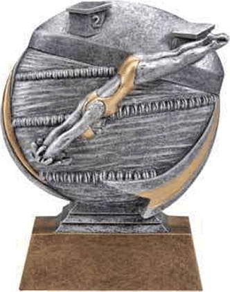 resin swimming trophy custom sport awards