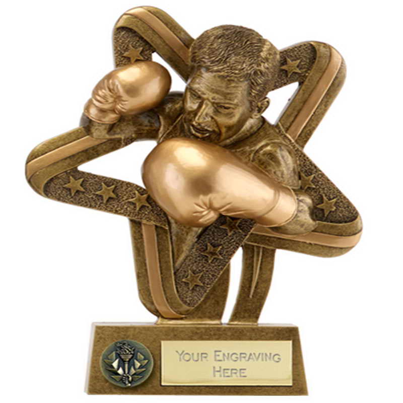 custom resin boxing souvenir sport trophy