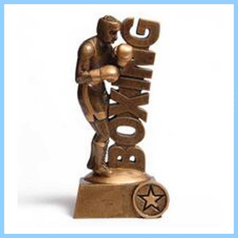 custom resin boxing souvenir sport trophy