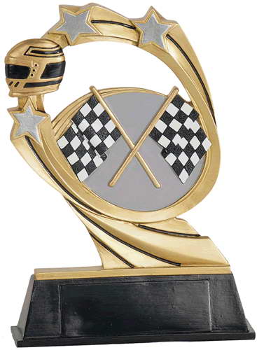 custom resin racing souvenir sport trophy