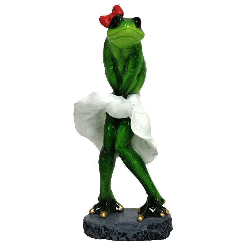 custom souvenir resin frog statue garden decoration