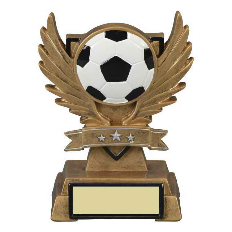 custom resin soccer trophy sport award