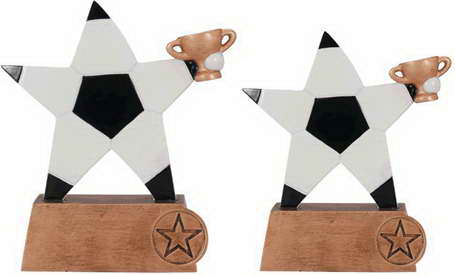 custom resin soccer trophy sport award