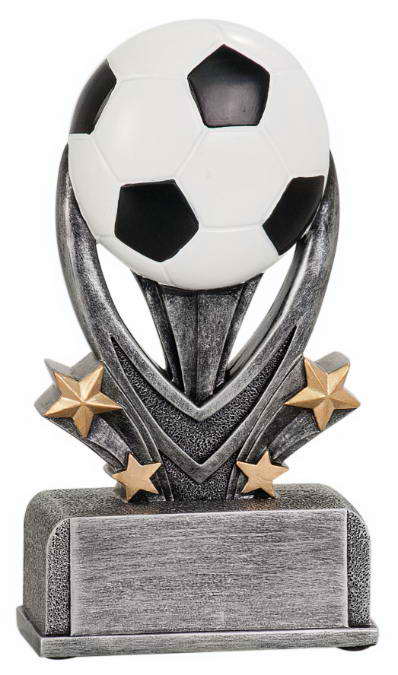 custom resin soccer trophy sport award