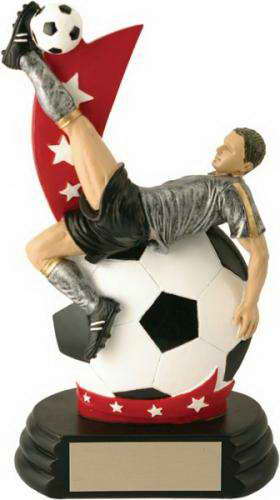 custom resin soccer trophy sport award