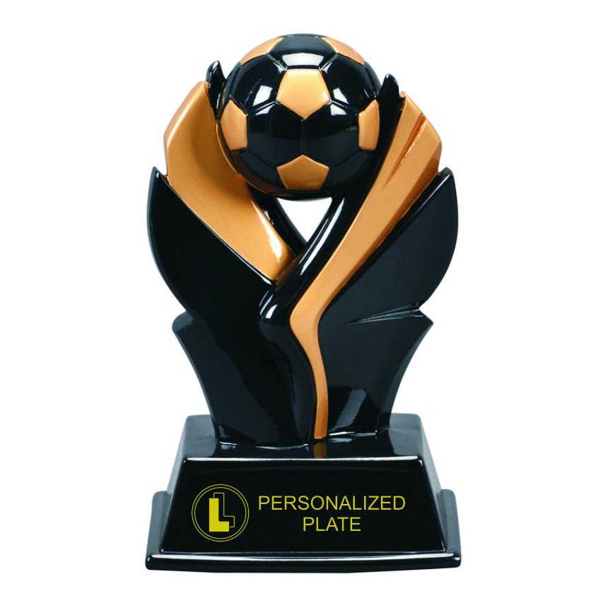 custom resin soccer trophy sport award