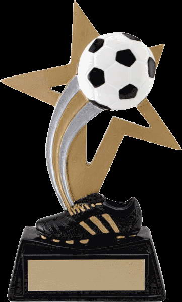 custom resin soccer trophy sport award